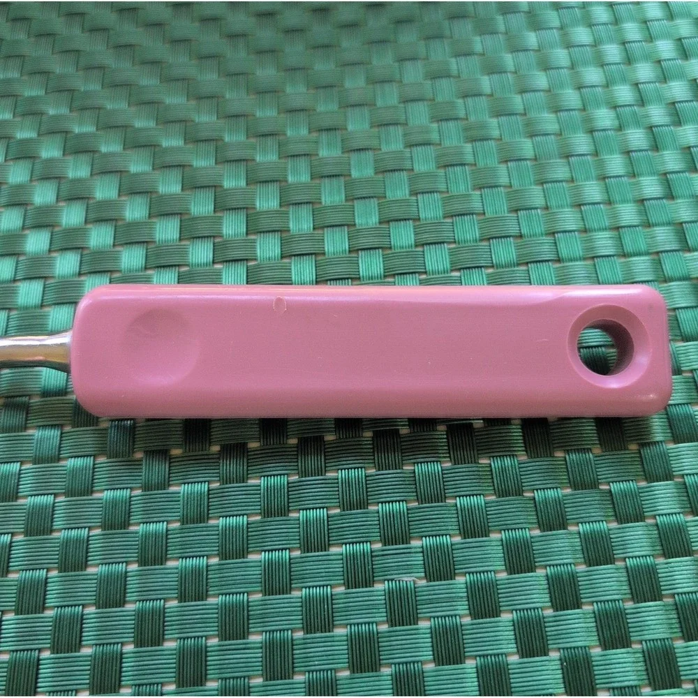 EKCO Spatula Slotted Pink Nylon Turner With Plastic Handle Vtg USA *Handle Melts